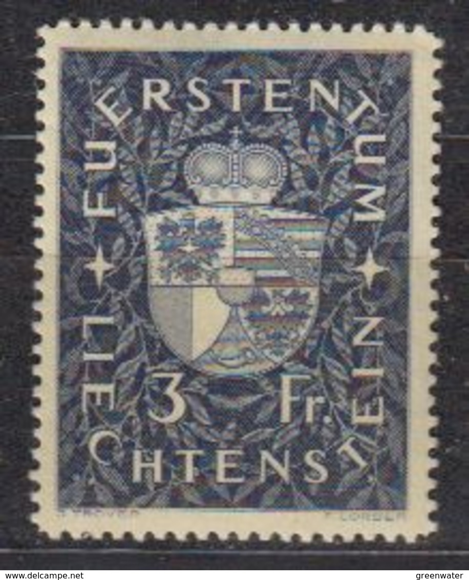 Liechtenstein 1939 Freimarken 3Fr Mh Very Light Hinged (42728) - Ongebruikt