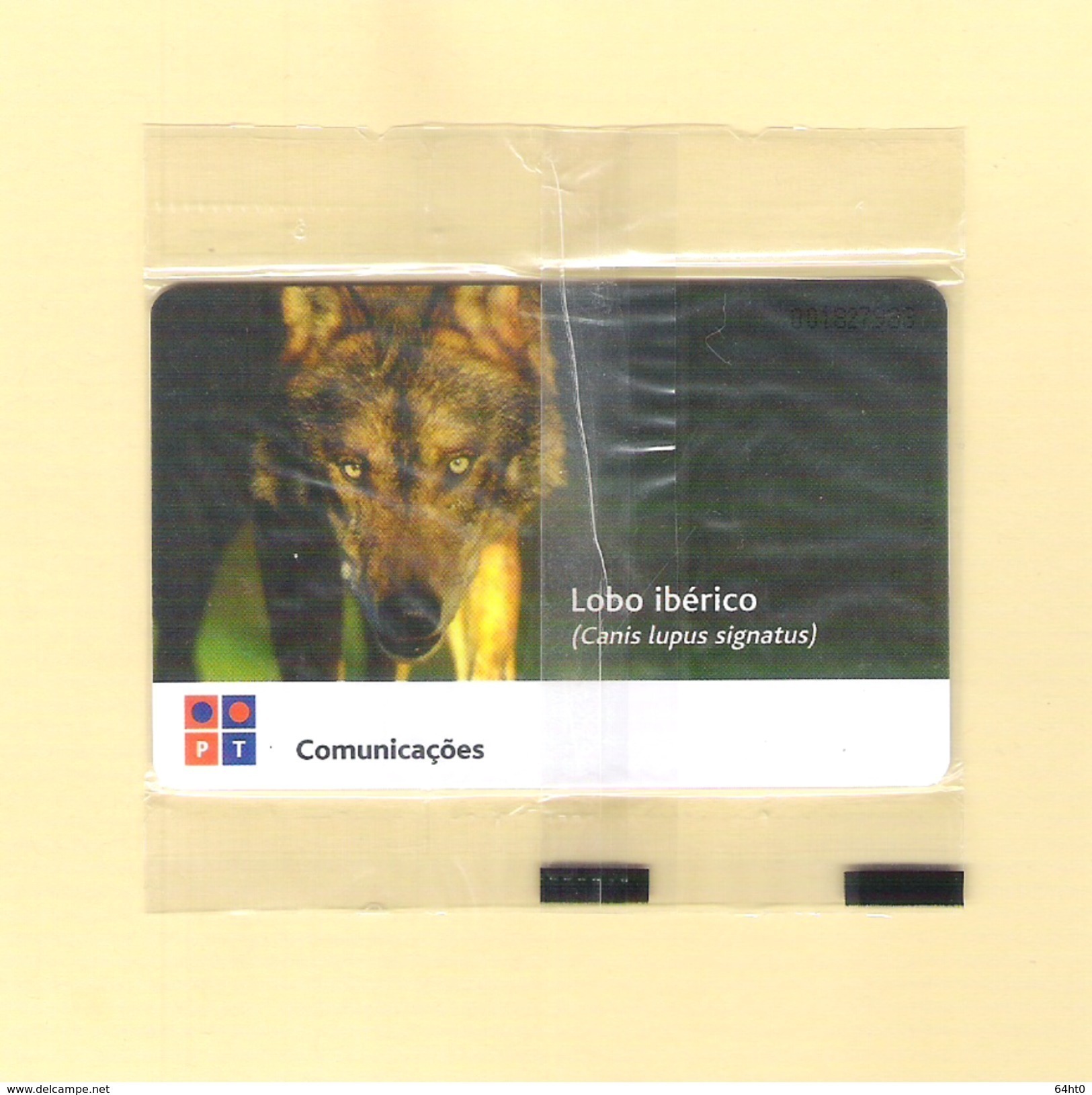 PUZZLE OF 3 CHIPCARD PORTUGAL "LOBO IBÉRICO" EX: 2.000 - MINT/SEALED - Portugal