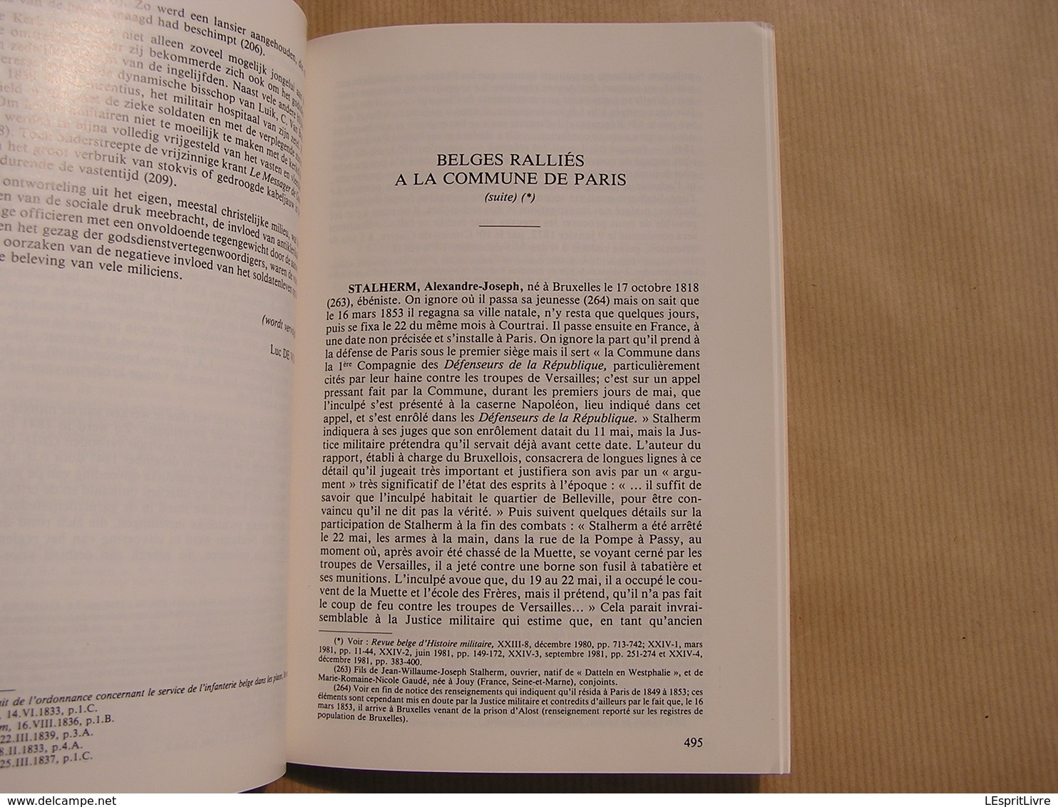 REVUE BELGE D' HISTOIRE MILITAIRE XXIV 5 Artillerie Rail Chermins Fer Belgique Train Paris Chirurgiens Bataille Waterloo