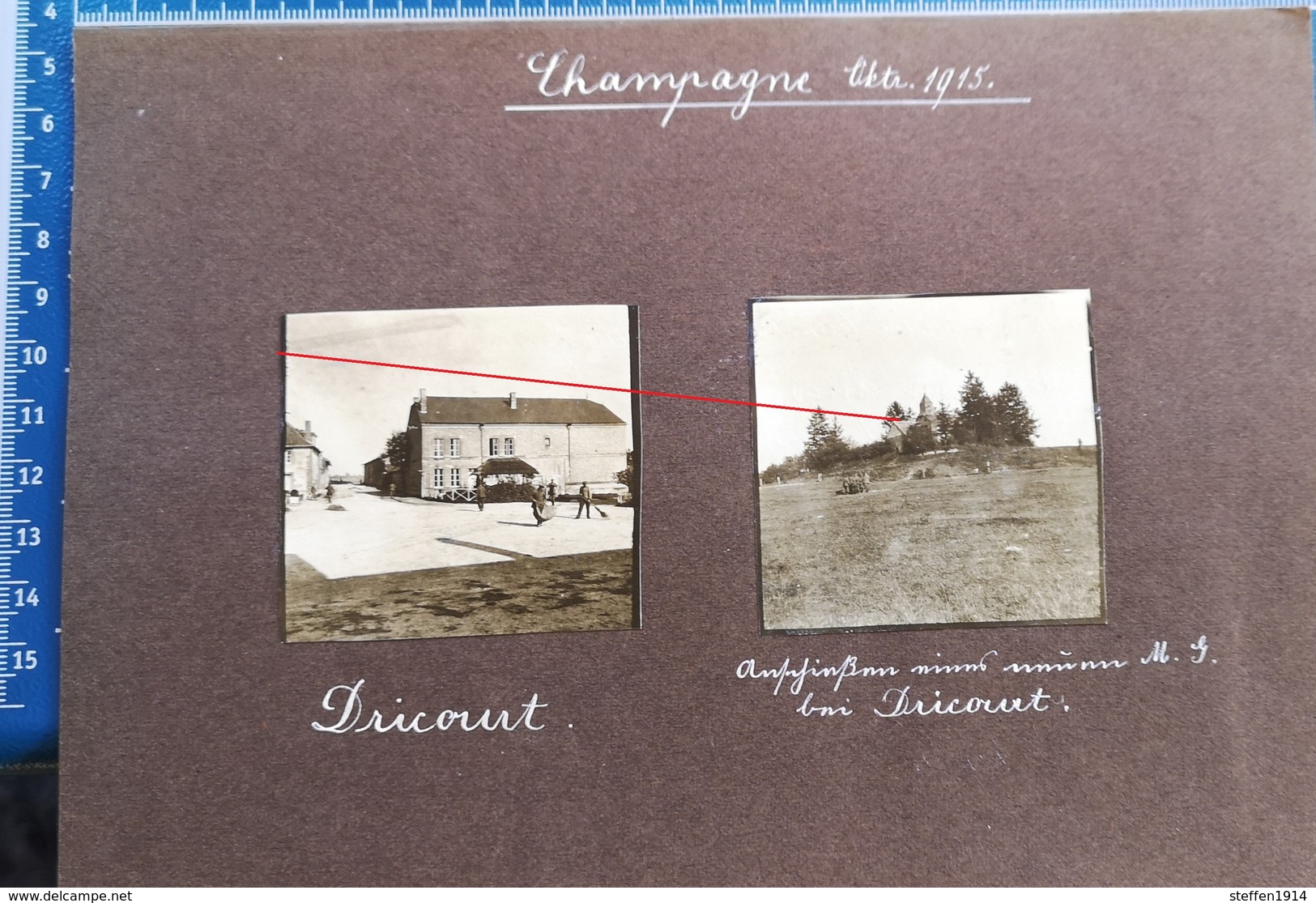 6 Photos Aus Album Apremont Vouziers Dricourt Ferme Chambres    -  Photo Allemande Guerre 1914-1918 - Autres & Non Classés