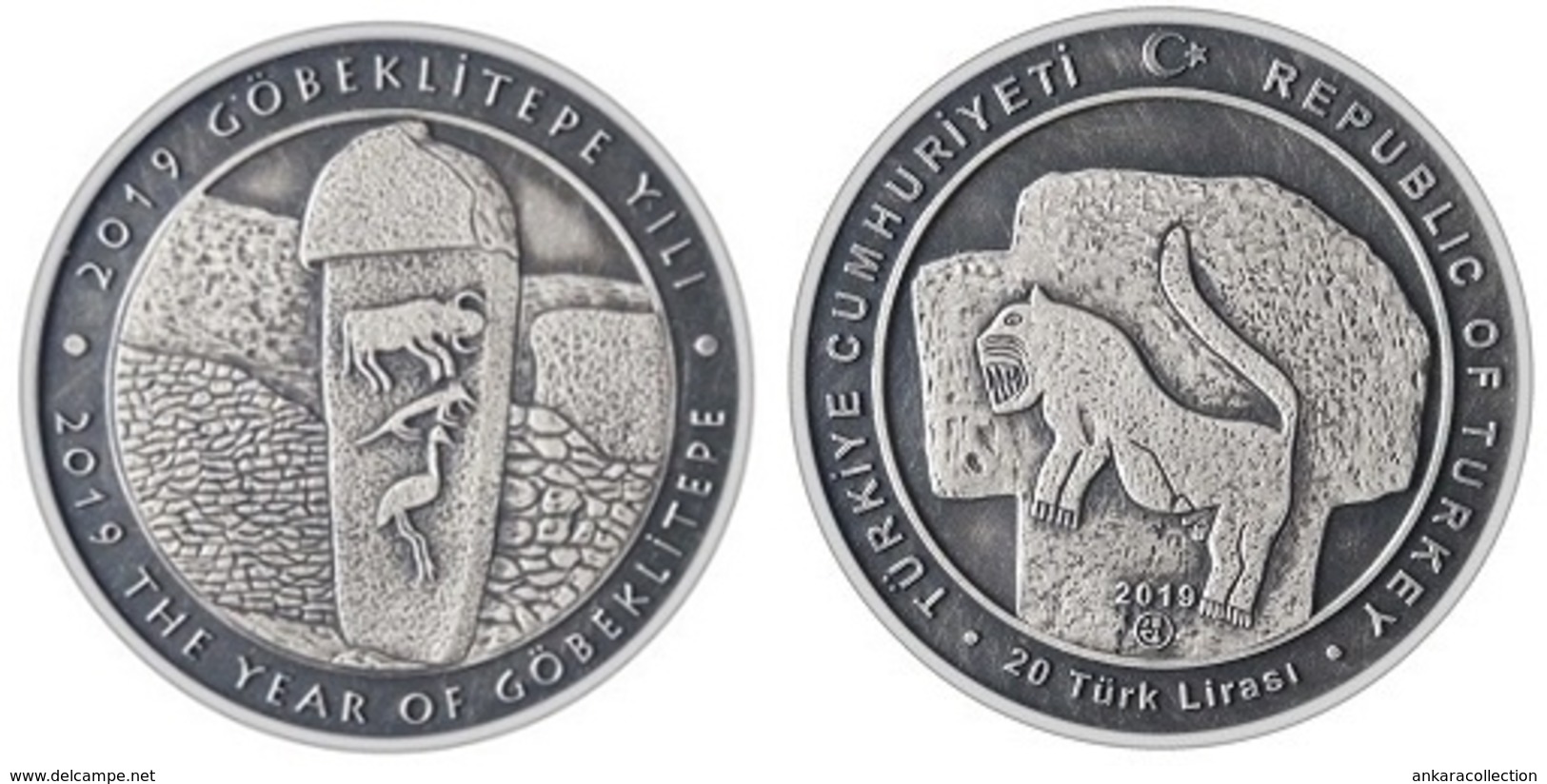 AC - THE YEAR OF GOBEKLITEPE URFA COMMEMORATIVE OXIDE SILVER COIN PROOF - UNCIRCULATED TURKEY 2019 - Turkije