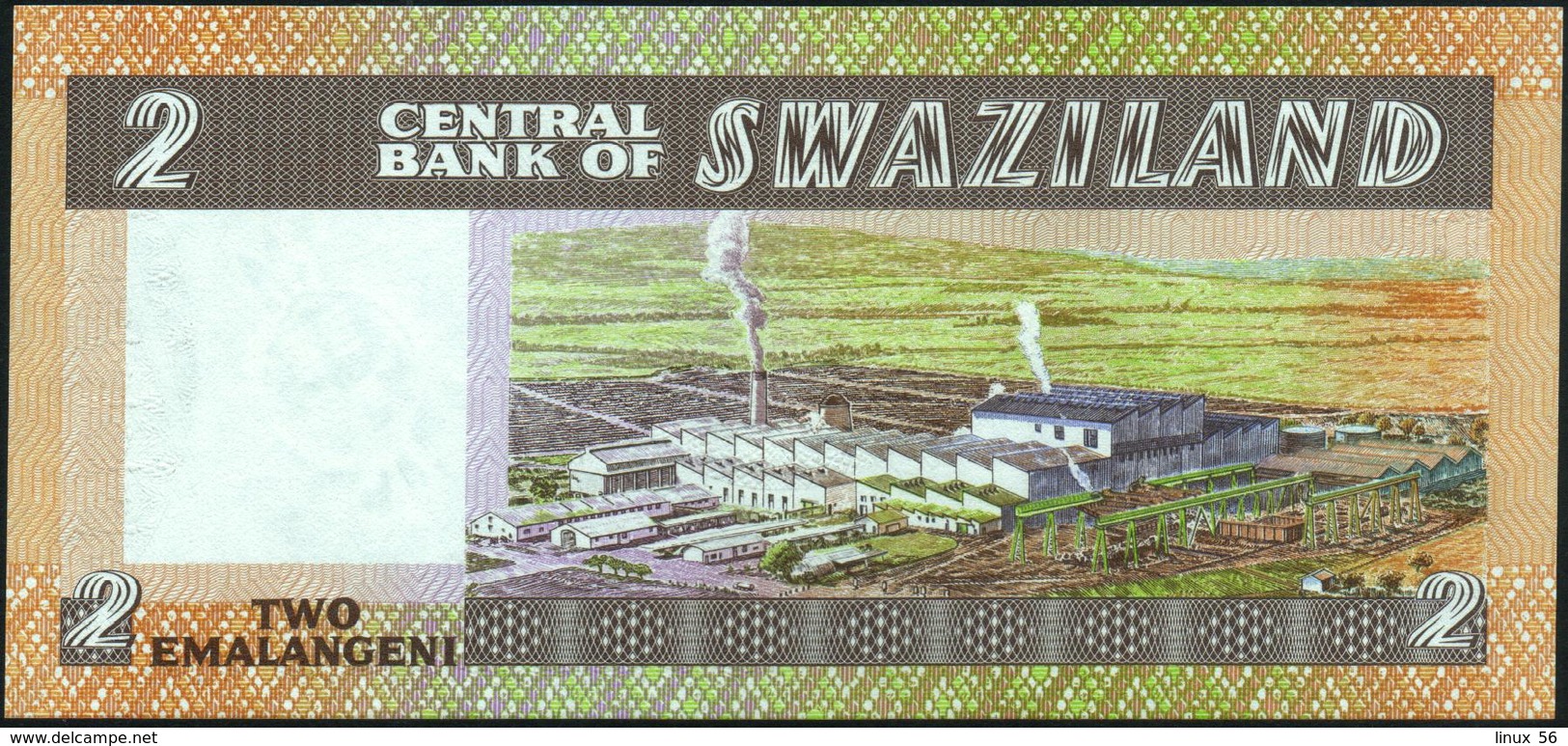 SWAZILAND - 2 Emalangeni Nd.(1983 & 1984) {sign. Dlamini & Oliver} UNC P.8 B - Swaziland