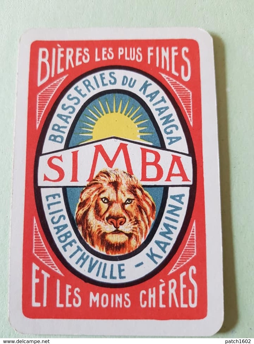 Lubumbashi, République Démocratique Du Congo Brasserie Du Katanga Simba Une Carte à Jouer Jeu Cartes - Autres & Non Classés