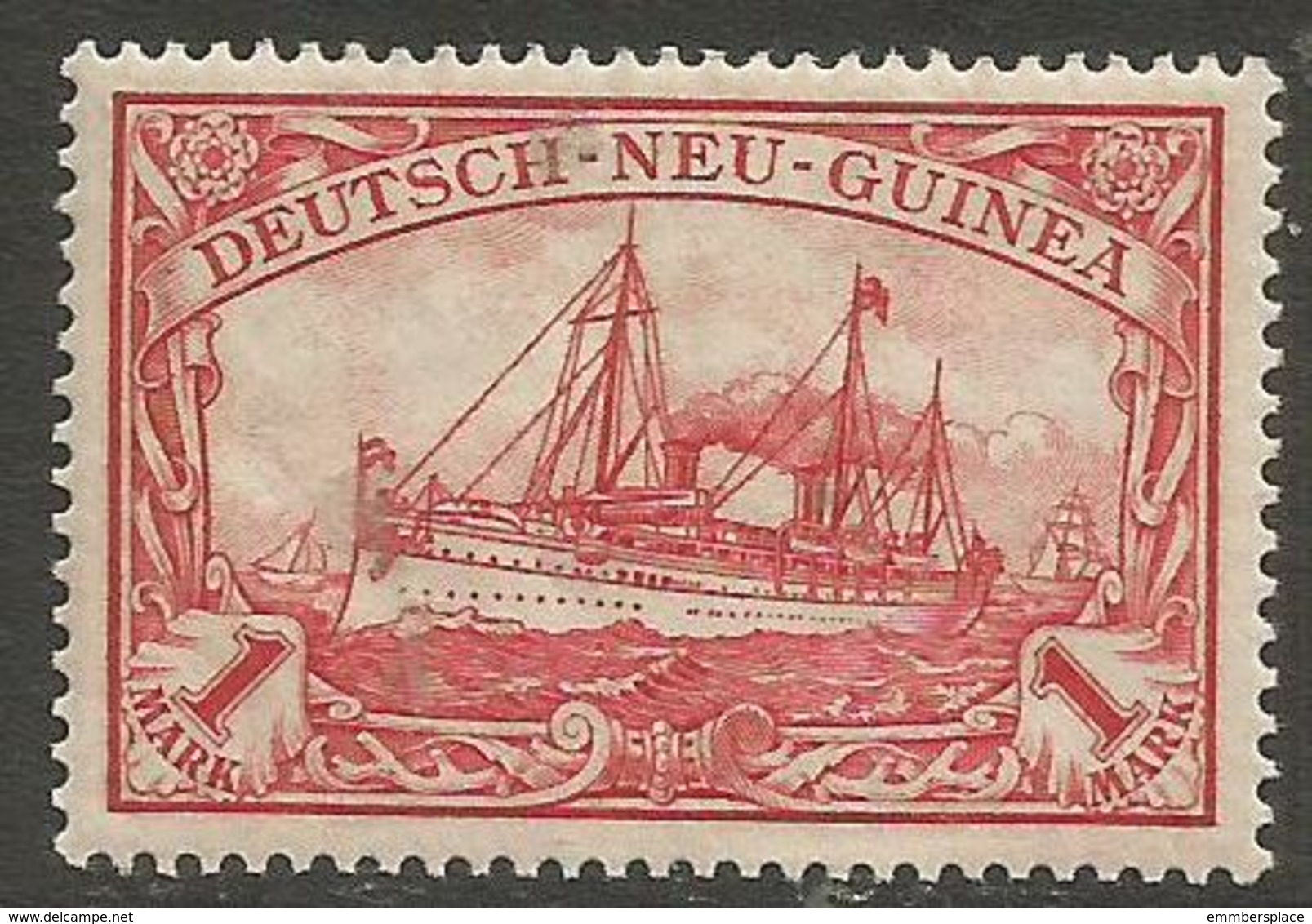 German New Guinea - 1901 Kaiser's Yacht 1m Mint Hinged    Sc 16 - German New Guinea