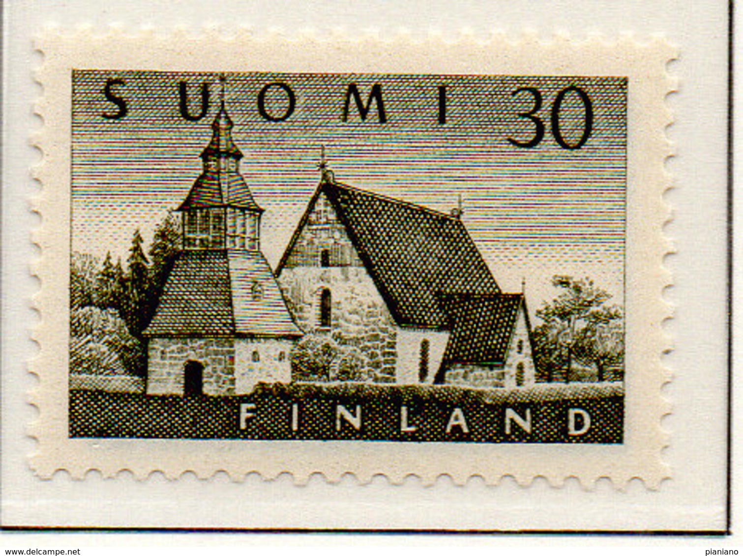 PIA - FINLANDIA - 1956  : Chiesa Di Lammi -   (Yv  437) - Chiese E Cattedrali