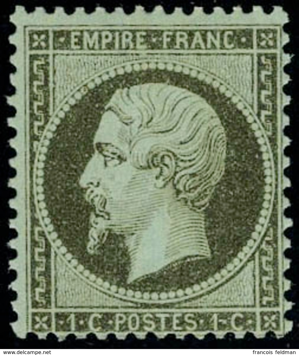 Neuf Avec Charnière N° 19, 1c Olive, Cl, T.B. - Andere & Zonder Classificatie