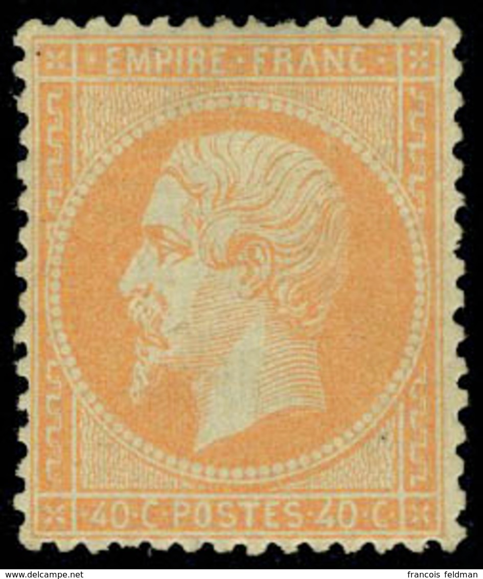 Neuf Avec Charnière N° 23, 40c Orange T.B. Signé A Brun - Andere & Zonder Classificatie