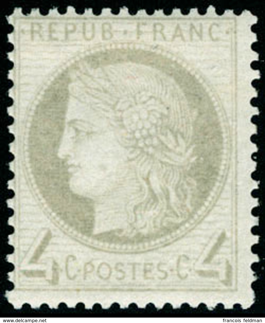 Neuf Avec Charnière N° 52, 4c Gris, Cl, Superbe. - Andere & Zonder Classificatie