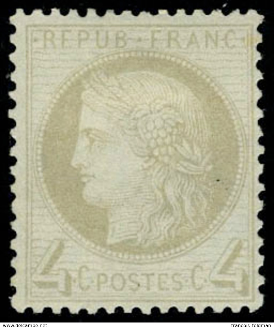 Neuf Avec Charnière N° 52d, 4c Gris Clair, T.B. - Andere & Zonder Classificatie