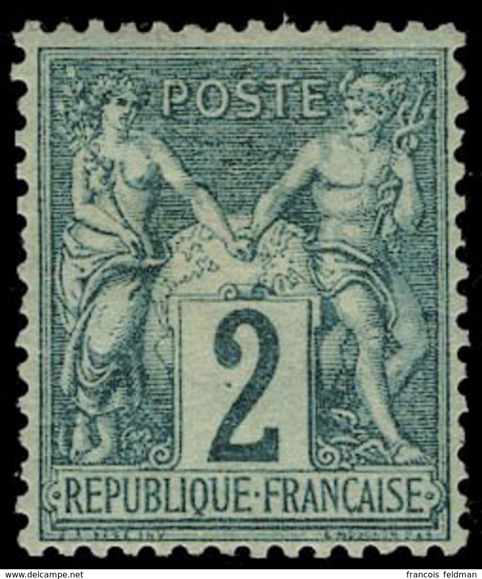 Neuf Avec Charnière N° 62, 2c Vert Type I, T.B. Signé Calves Et Guy. - Other & Unclassified