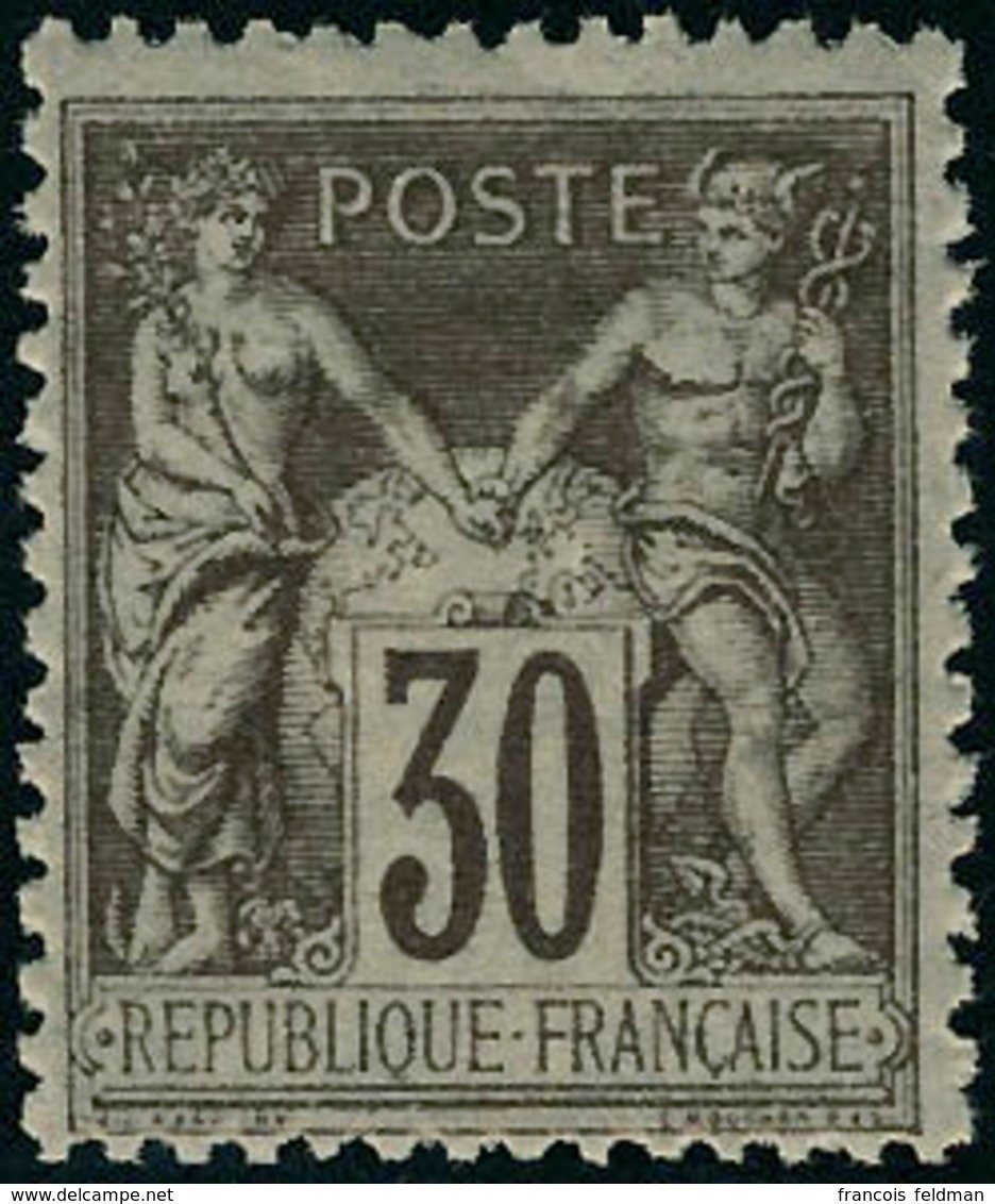 Neuf Sans Charnière N° 80 + 80a, Les 2 Nuances Du 30c, Type II, Dont N° 80 Bdf. T.B. - Sonstige & Ohne Zuordnung