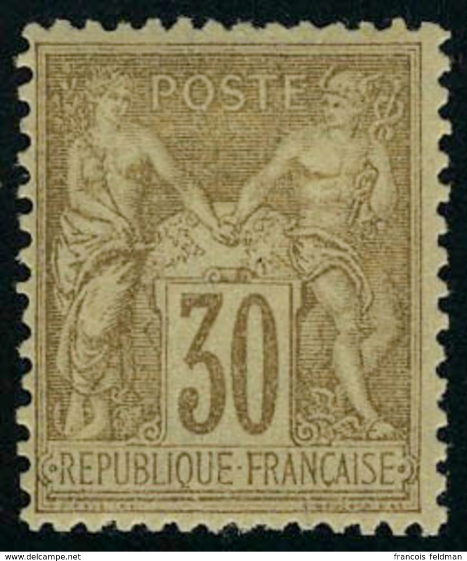 Neuf Avec Charnière N° 80, 30c Brun Jaune Type II, T.B. - Andere & Zonder Classificatie