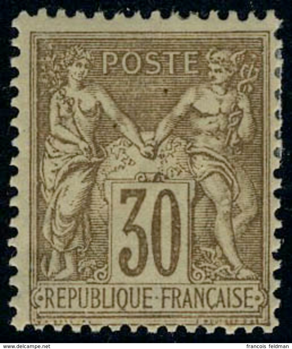 Neuf Avec Charnière N° 80, 30c Brun-jaune, Type II, TB - Andere & Zonder Classificatie