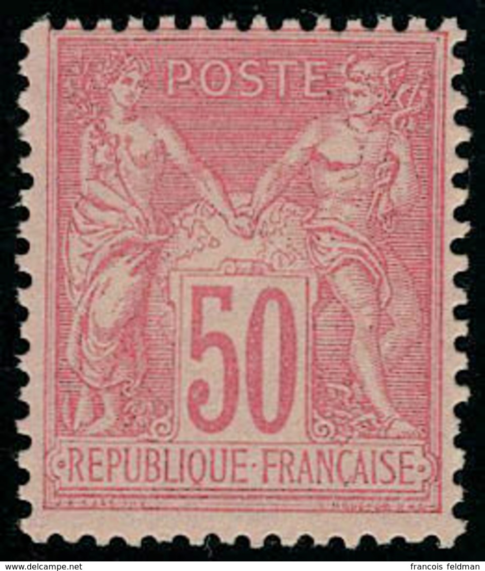 Neuf Sans Charnière N° 98, 50c Rose (II) T.B. - Andere & Zonder Classificatie