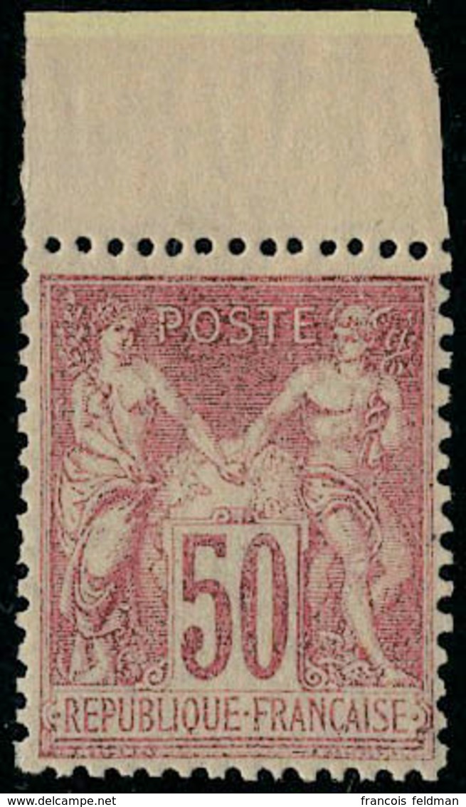 Neuf Sans Charnière N° 104, 50c Rose Type I, Bon Centrage, Bdf, T.B. - Andere & Zonder Classificatie