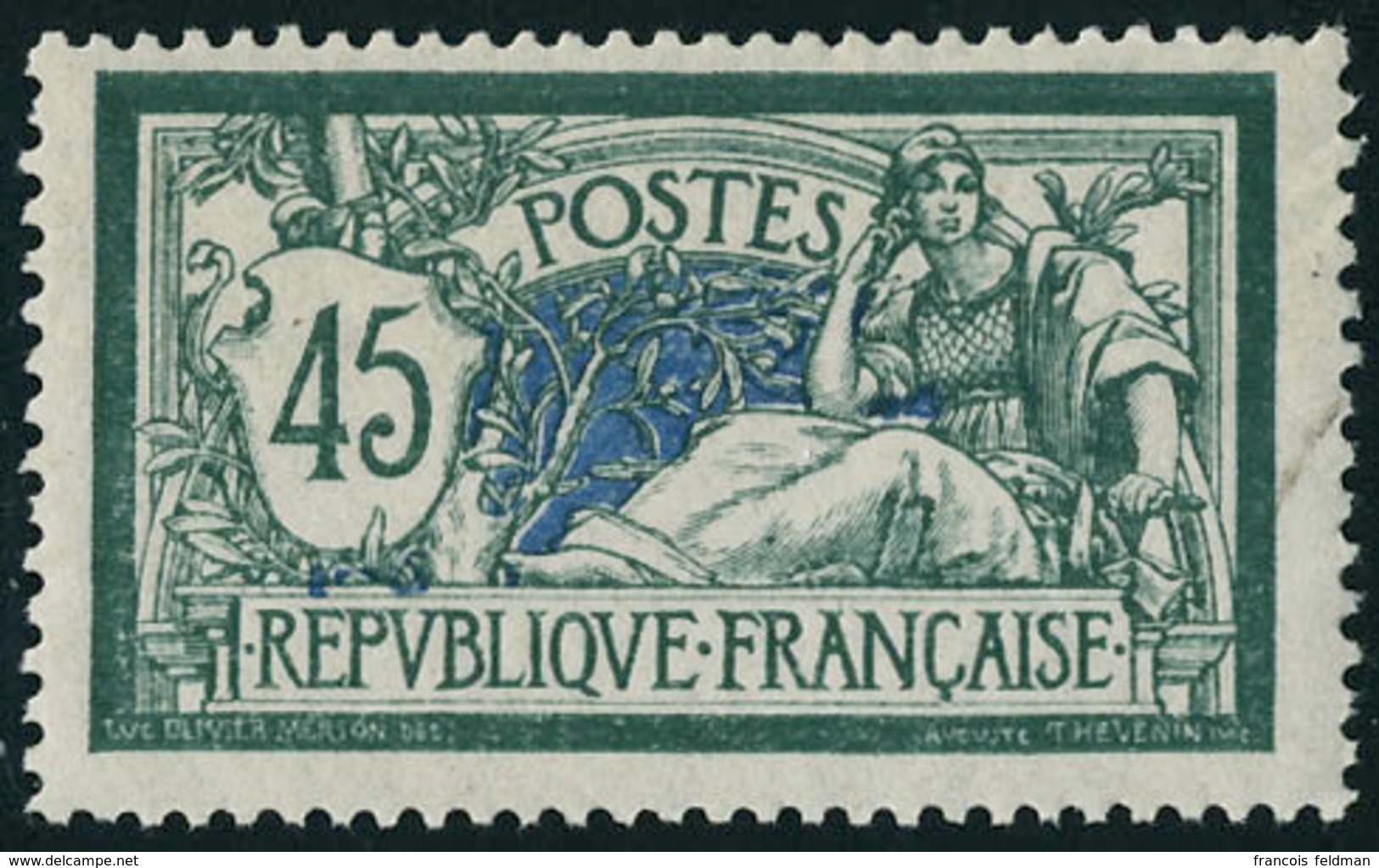 Neuf Sans Charnière N° 143, 45c Merson, 2 Nuances Très Différentes, Excellent Centrage, T.B. - Other & Unclassified