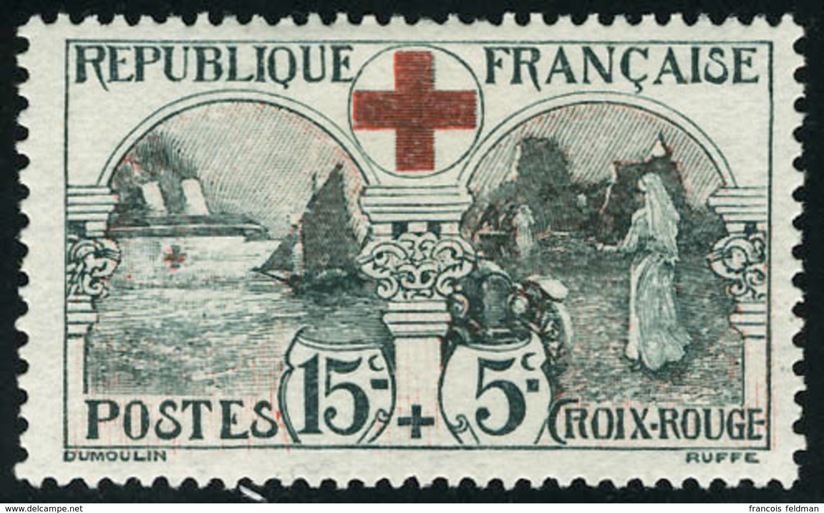 Neuf Avec Charnière N° 156. 15c + 5c Croix Rouge, T.B. - Other & Unclassified