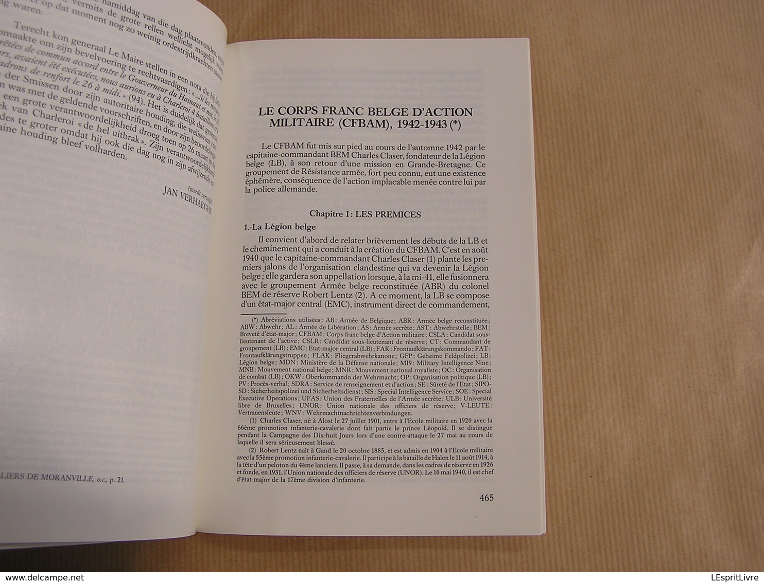 REVUE BELGE D' HISTOIRE MILITAIRE XXVI 6 Guerre 40 45 Architecture Fortifications Corps Franc Belge 1942 1943 Légion SOE