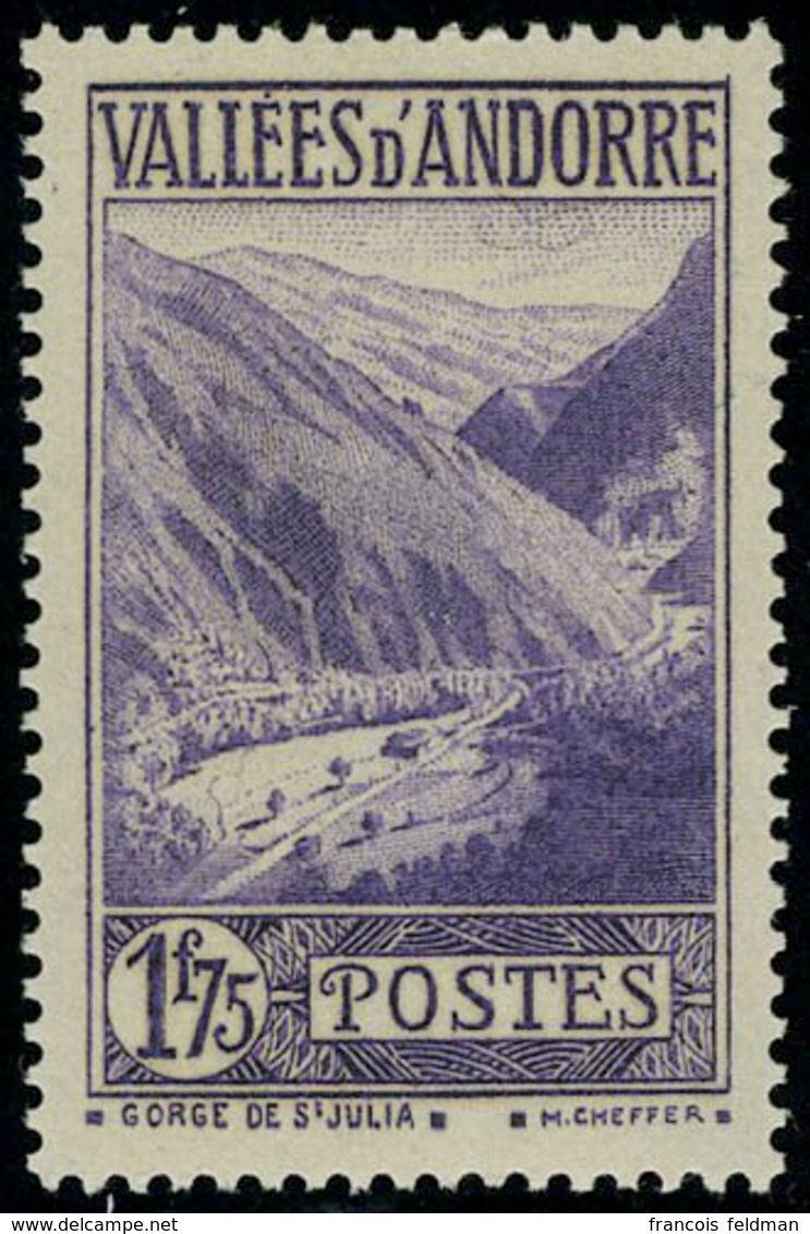 Neuf Sans Charnière N° 40A, 1f75 Violet, TB - Andere & Zonder Classificatie