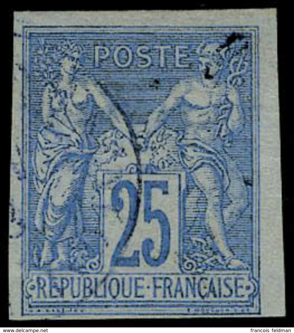 Oblitéré N° 35, 25c Bleu T.B. - Andere & Zonder Classificatie