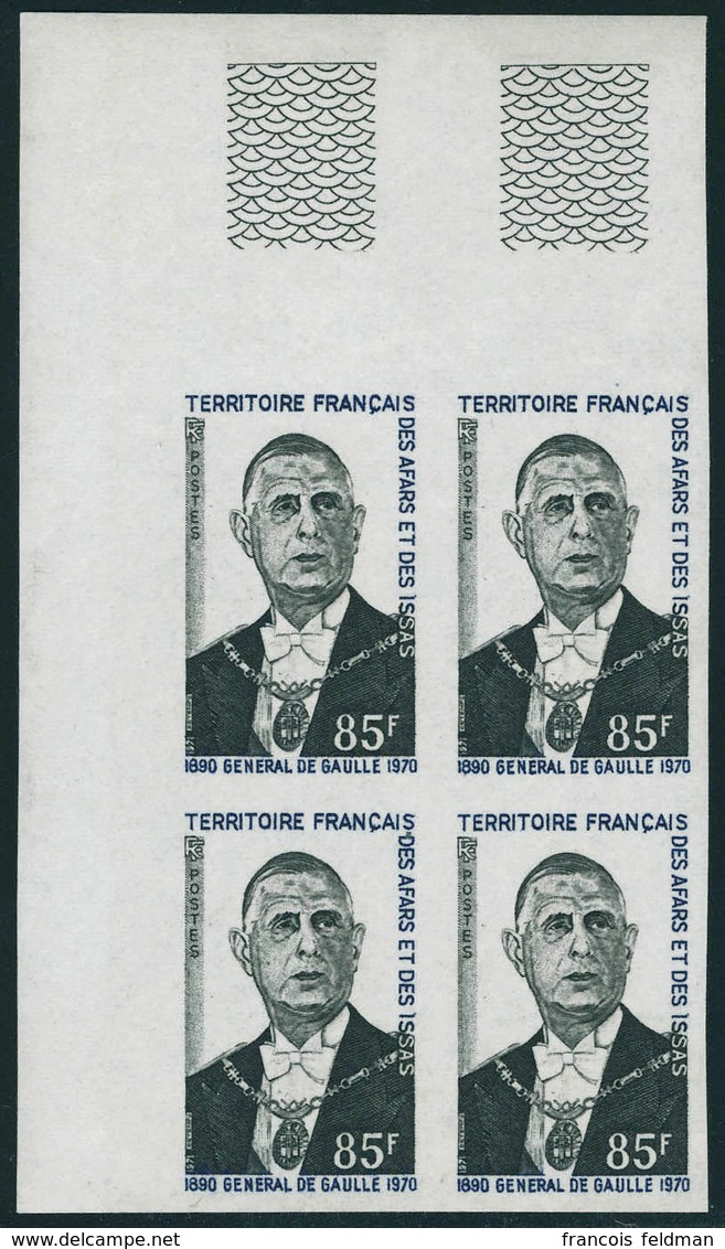 Neuf Sans Charnière N° 375/6, La Paire De Gaulle, ND, En Blocs De 4, Cdf, T.B. Cote Maury - Other & Unclassified