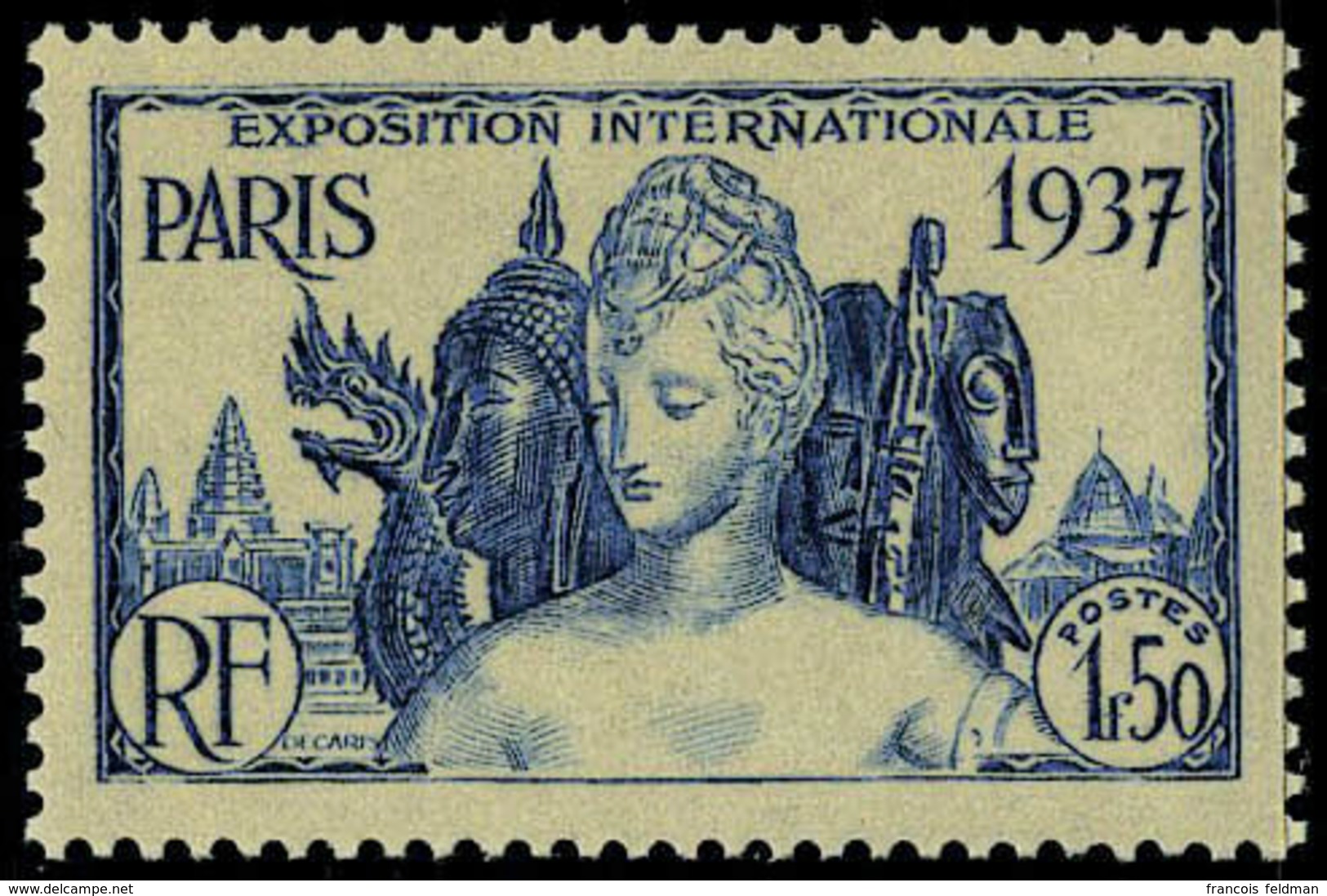 Neuf Sans Charnière N° 32a, 1f50 Expo De Paris Sans Le Nom Du Territoire, T.B. - Andere & Zonder Classificatie