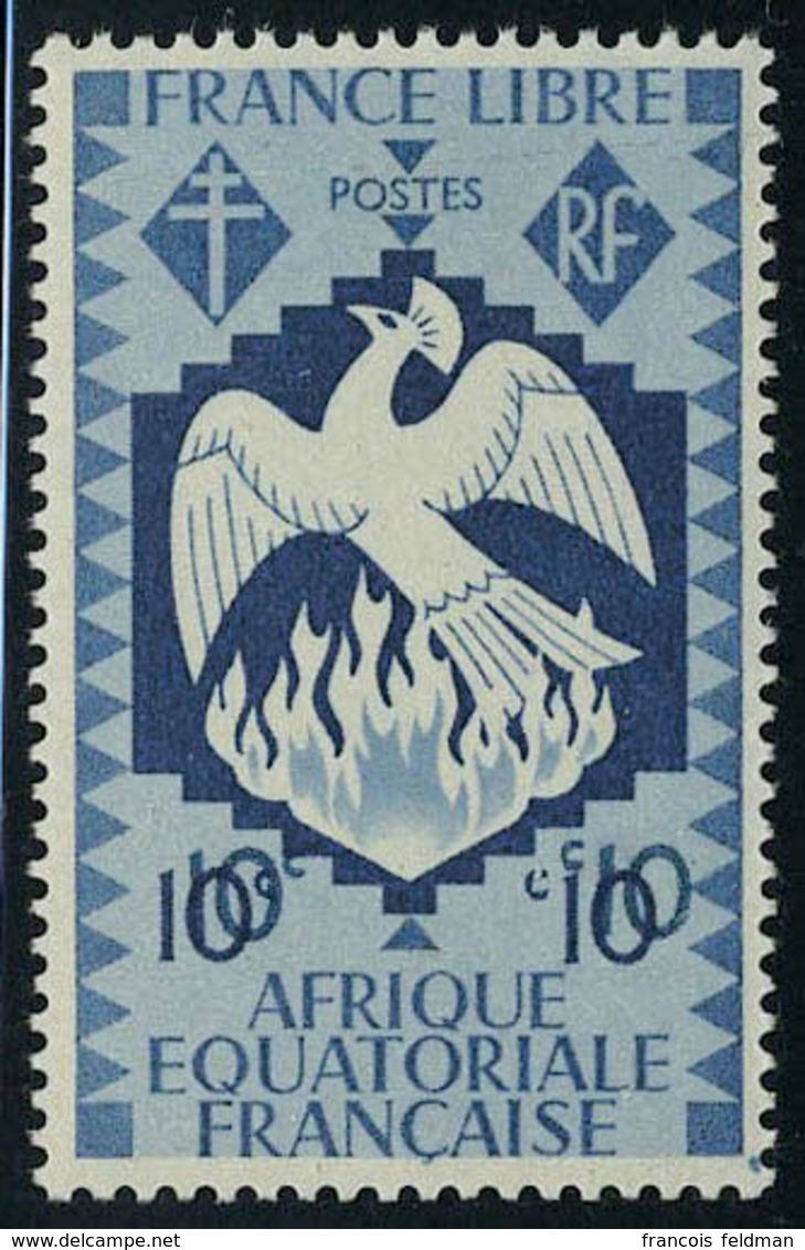 Neuf Sans Charnière N° 142a, 10c Bleu Gris Double Impression De La Valeur, T.B. - Andere & Zonder Classificatie