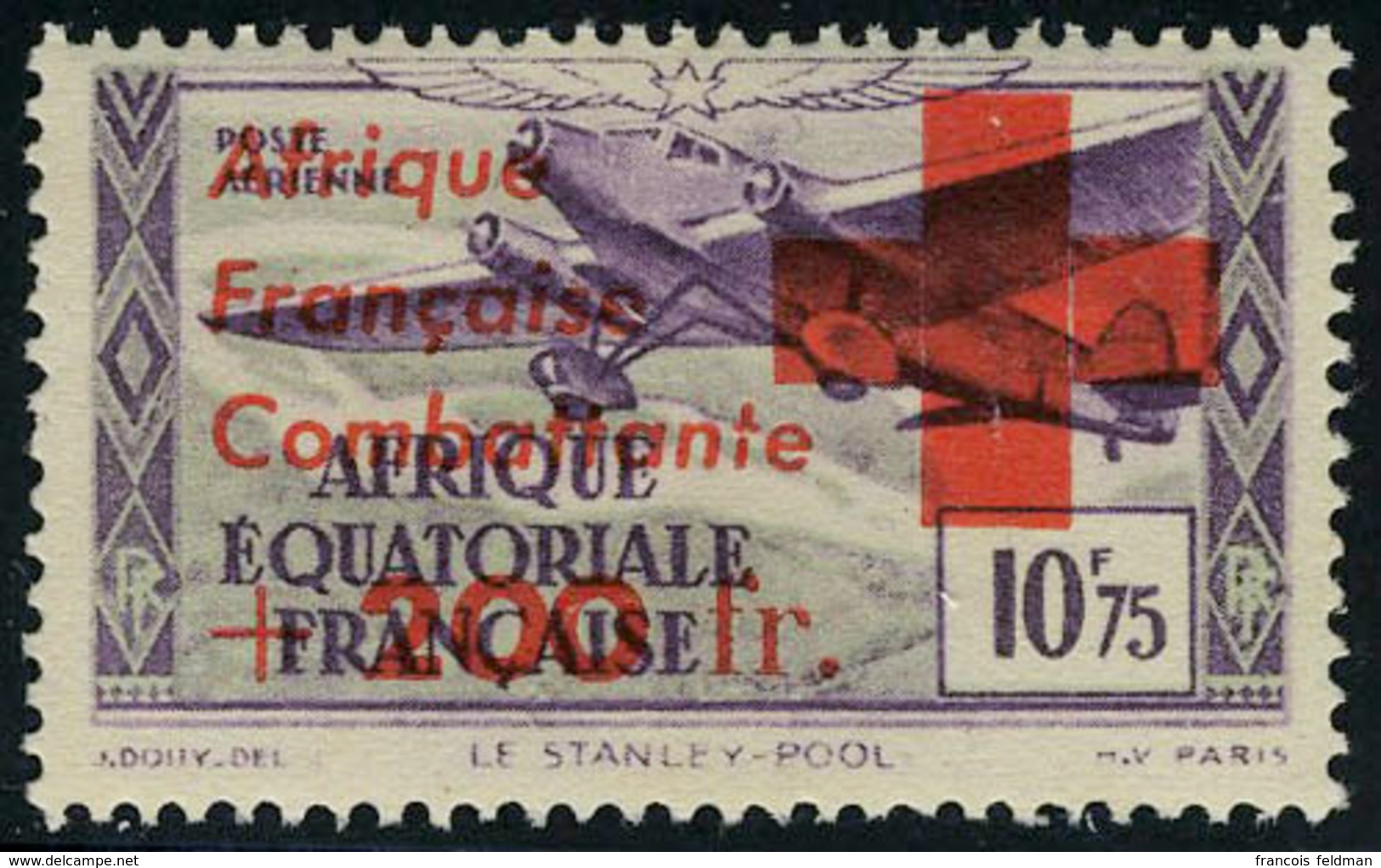 Neuf Sans Charnière N° 156/64, La Série Surchargée Afraique Française Libre + N° 165/66 Et PA N° 29 : Les 3 Valeurs Surc - Autres & Non Classés