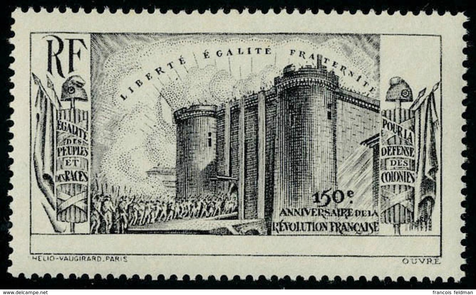 Neuf Sans Charnière N° 9a, 150ème Anniversaire De La Révolution Sans La Légende, T.B. - Autres & Non Classés