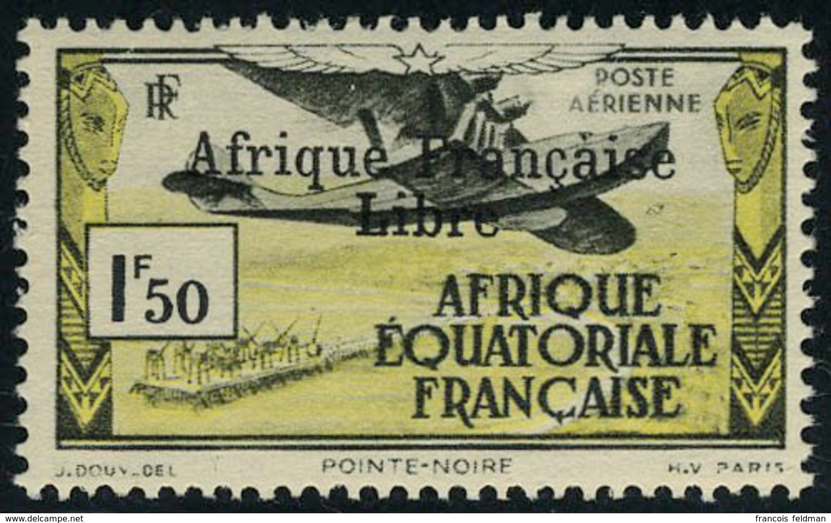 Neuf Sans Charnière N° 14/21, La Série Surchargée Afrique Française Libre, TB - Autres & Non Classés