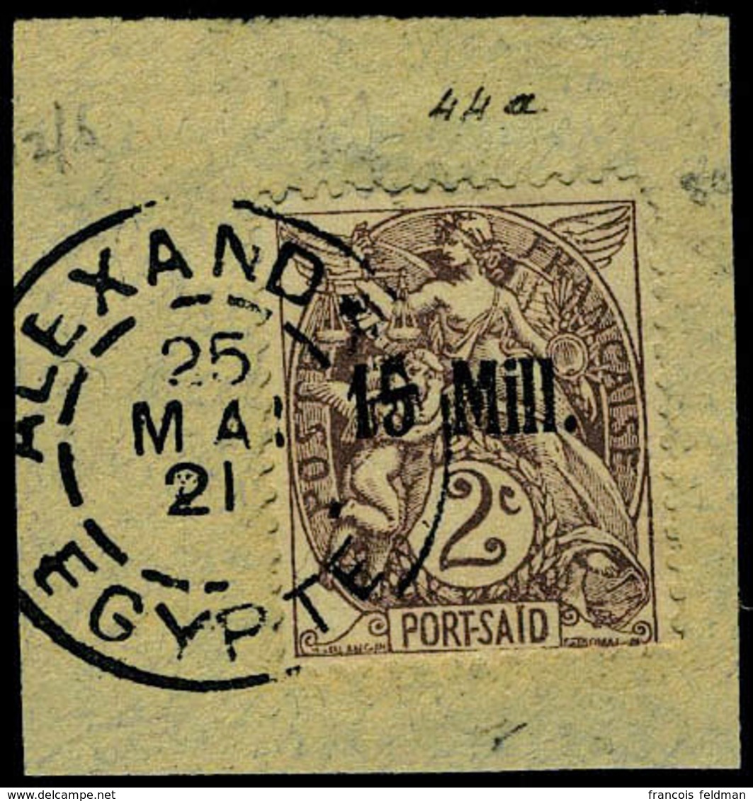 Fragment N° 36b, + 44a Erreur Sur Port Said Obl Sur 2 Frgt T.B. - Andere & Zonder Classificatie