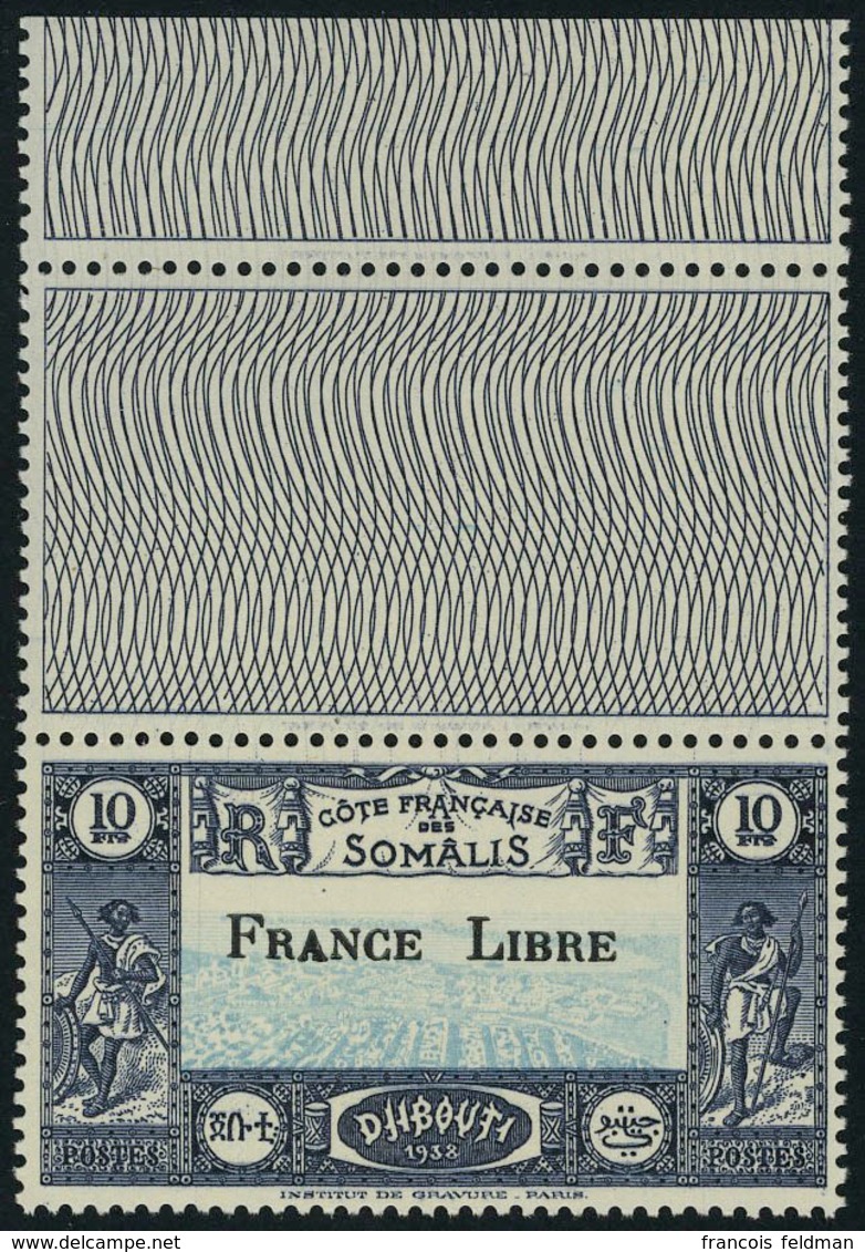 Neuf Sans Charnière N° 231, 10f Surchargé France Libre, Bdf, Superbe - Andere & Zonder Classificatie