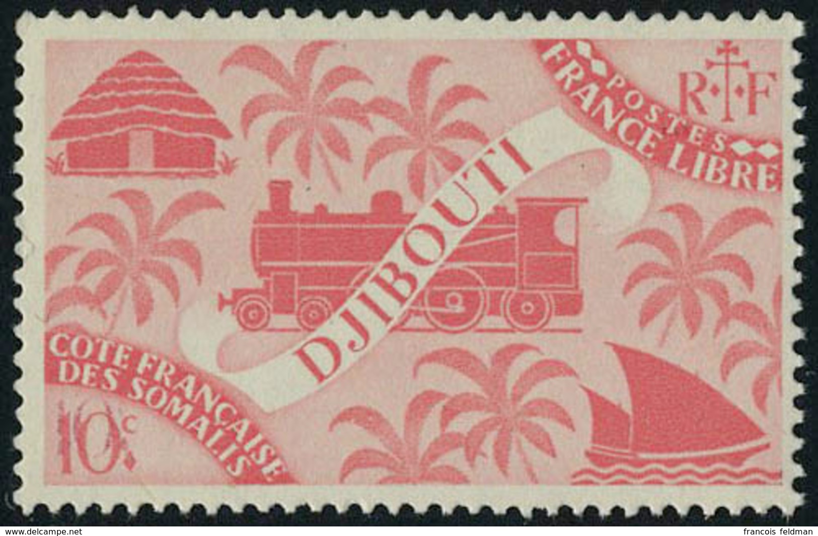 Neuf Sans Charnière N° 235a, 10c Rose Carminé Double Impression De La Valeur T.B. - Andere & Zonder Classificatie