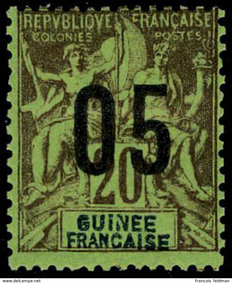 Neuf Avec Charnière N° 48A + 51A, 05 Sur 2c Et 05 Sur 20c, Chiffres Espacés T.B. - Andere & Zonder Classificatie