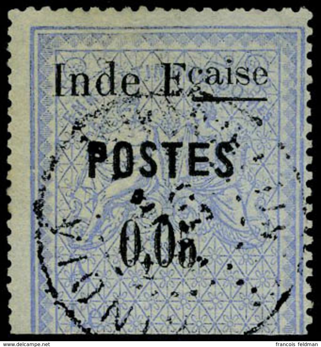 Oblitéré N° 24a, 5c Bleu Postes Avec Un E Large T.B.  Signé Calves - Other & Unclassified