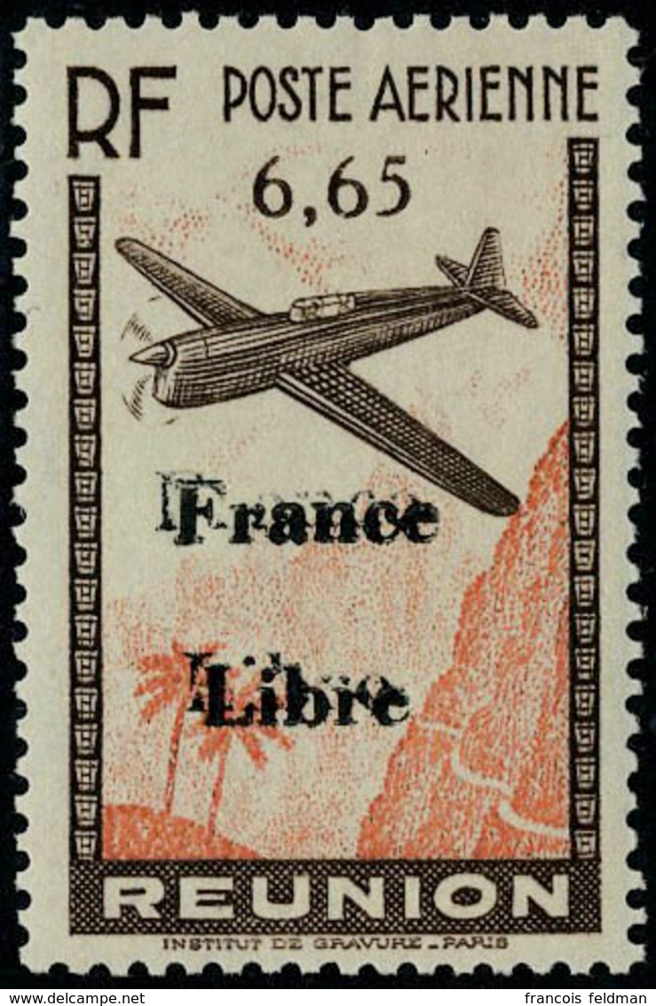 Neuf Sans Charnière 6f65 Surcharge France Libre Double, T.B.Maury 25a - Other & Unclassified