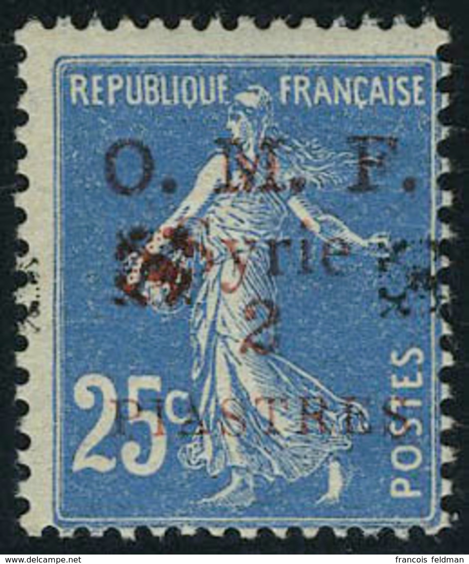 Neuf Sans Charnière N° 51, 2p S/25c Double Fleuron Rouge + Noir, TB - Andere & Zonder Classificatie