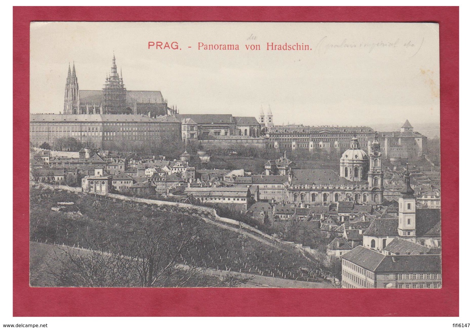 REPUBLIQUE TCHEQUE -- PRAGUE -- PANORAMA VON HRADSCHIN -- CP NC-- - República Checa