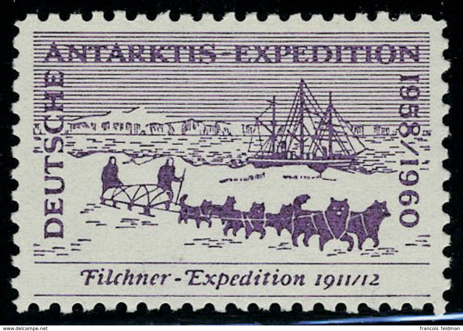 Neuf Sans Charnière 4 Valeurs Vignettes Antarktis Expedition T.B. - Altri & Non Classificati