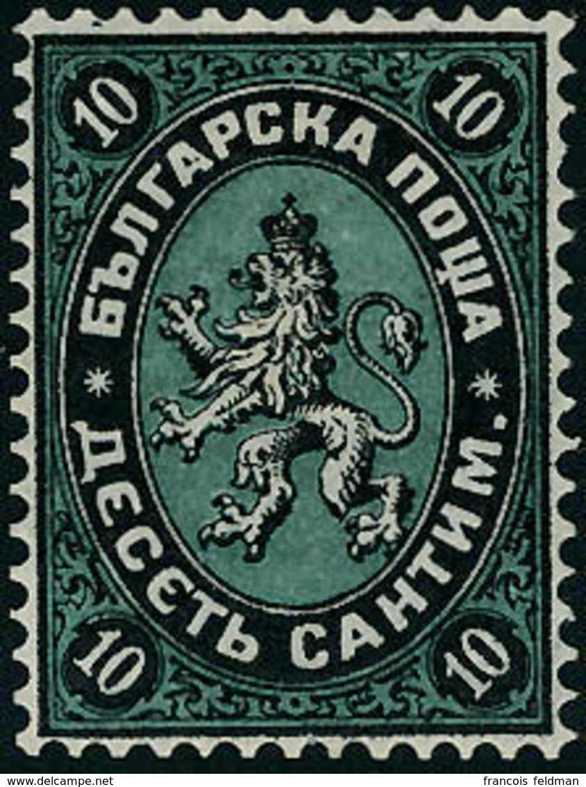 Neuf Avec Charnière N°2. 10c Noir Et Vert. T.B. Signé - Andere & Zonder Classificatie