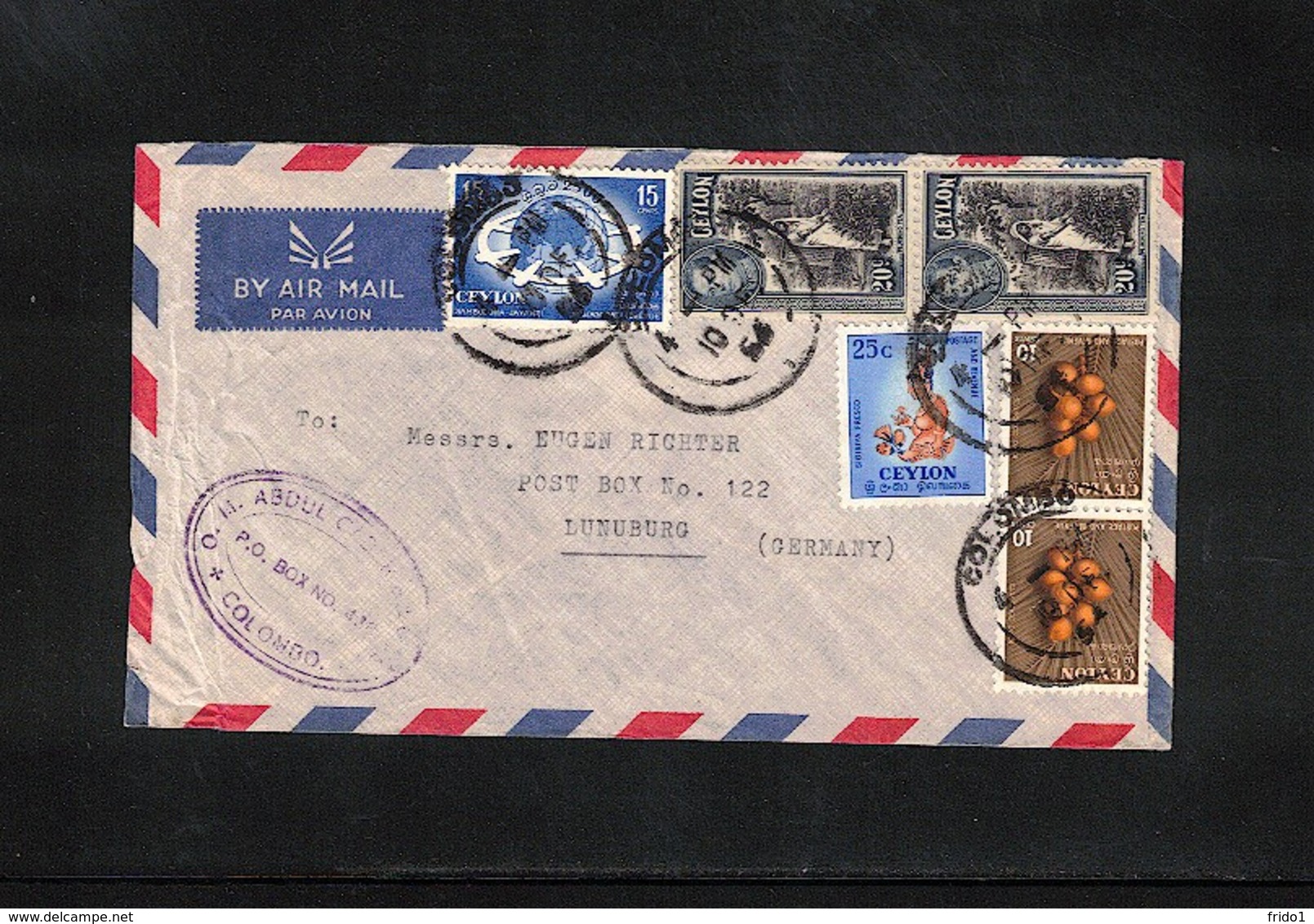 Sri Lanka (Ceylon) Interesting Airmail Letter - Sri Lanka (Ceylon) (1948-...)