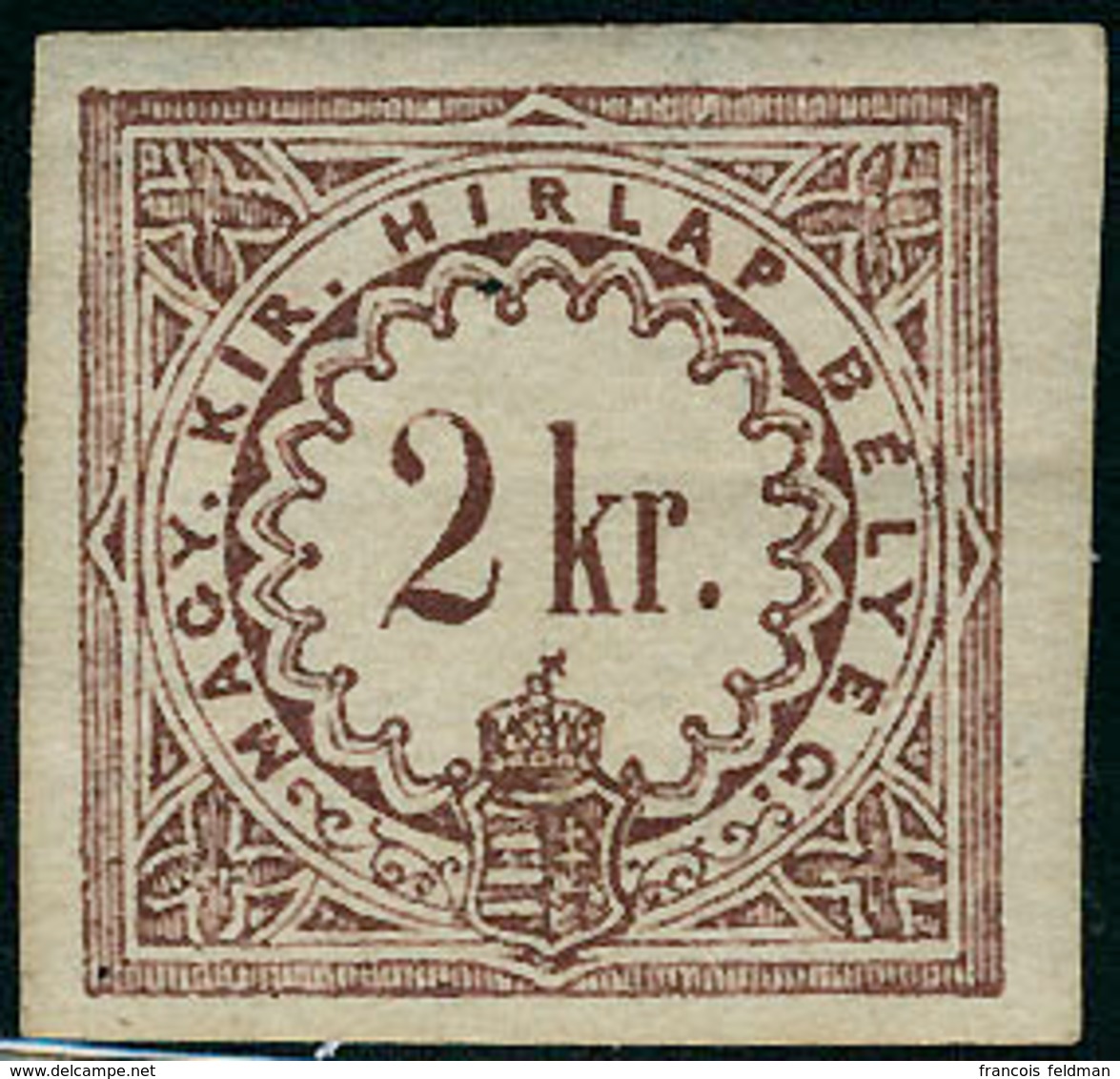 Neuf Avec Charnière N°2a. 2Kr Rouge-brun. T.B. - Andere & Zonder Classificatie