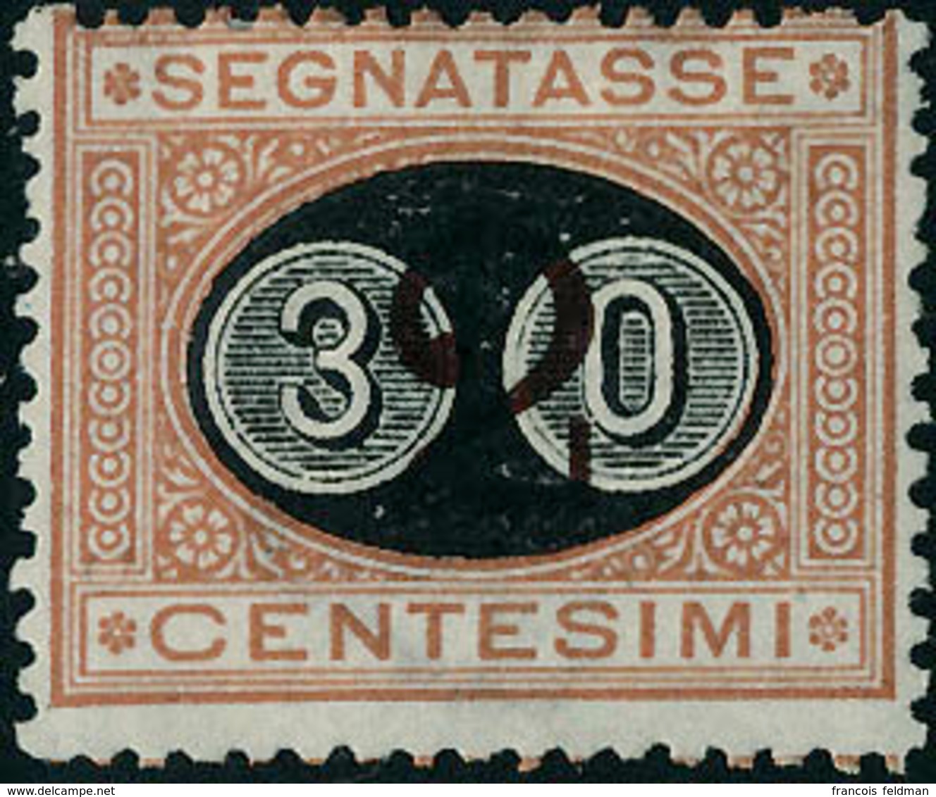 Neuf Avec Charnière N°24. 30 S/2c Orange Et Carmin. T.B. - Andere & Zonder Classificatie