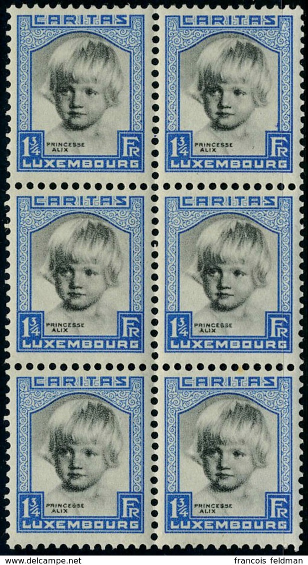 Neuf Sans Charnière N° 234/38, La Série Caritas 1931, Blocs De 6, TB - Autres & Non Classés