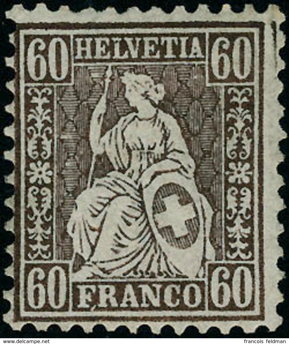 Neuf Avec Charnière N° 40. 60c Bronze. T.B. - Andere & Zonder Classificatie