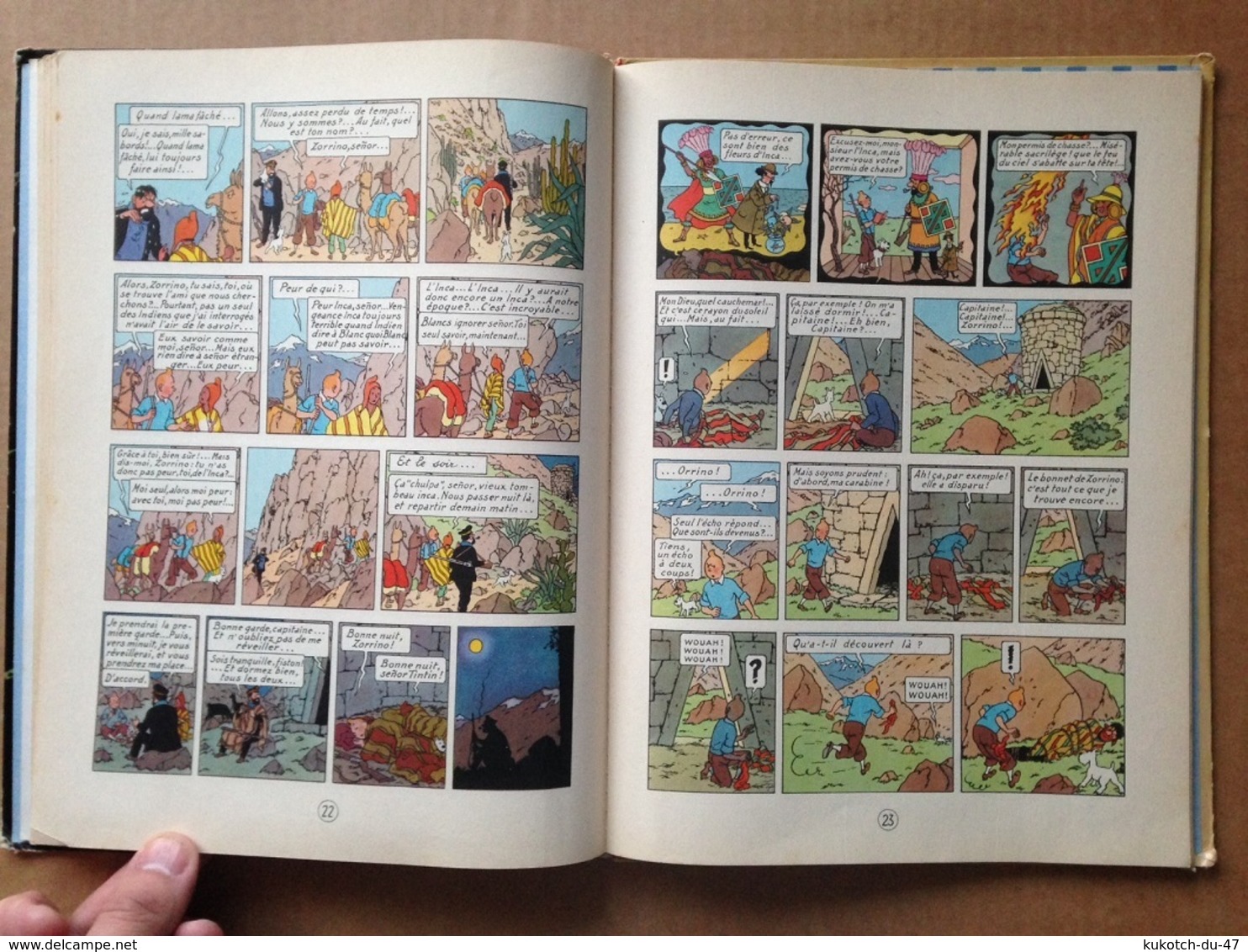 BD Tintin - Le temple du soleil - Hergé (1964)