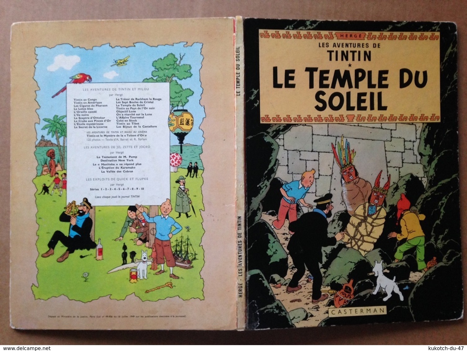 BD Tintin - Le temple du soleil - Hergé (1964)