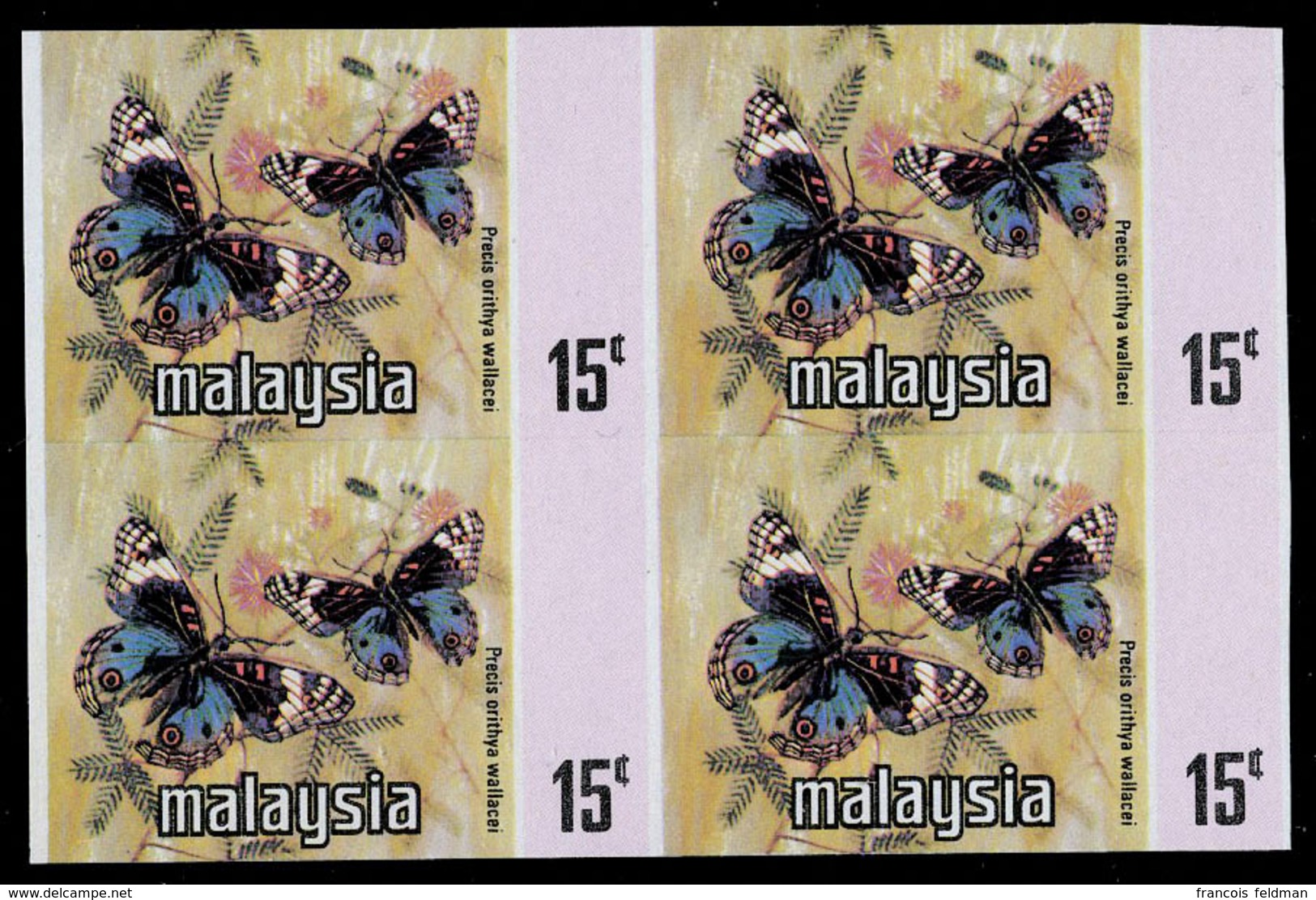 Neuf Sans Charnière N° 148B, 15c Papillons, Bloc De 4 ND, T.B. - Andere & Zonder Classificatie