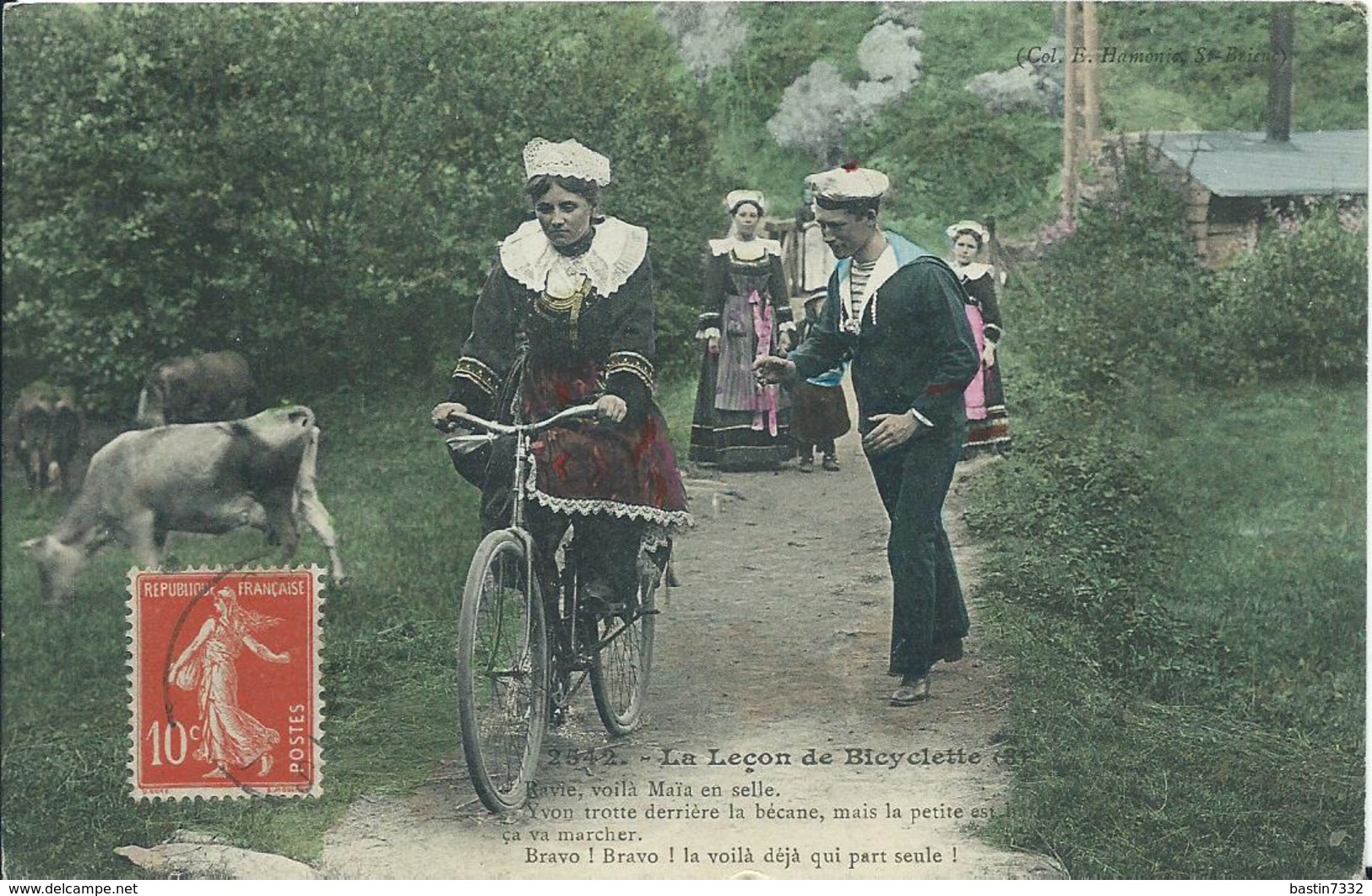 La Lecon De Bicyclette 1 T/m 6 - 5 - 99 Postcards