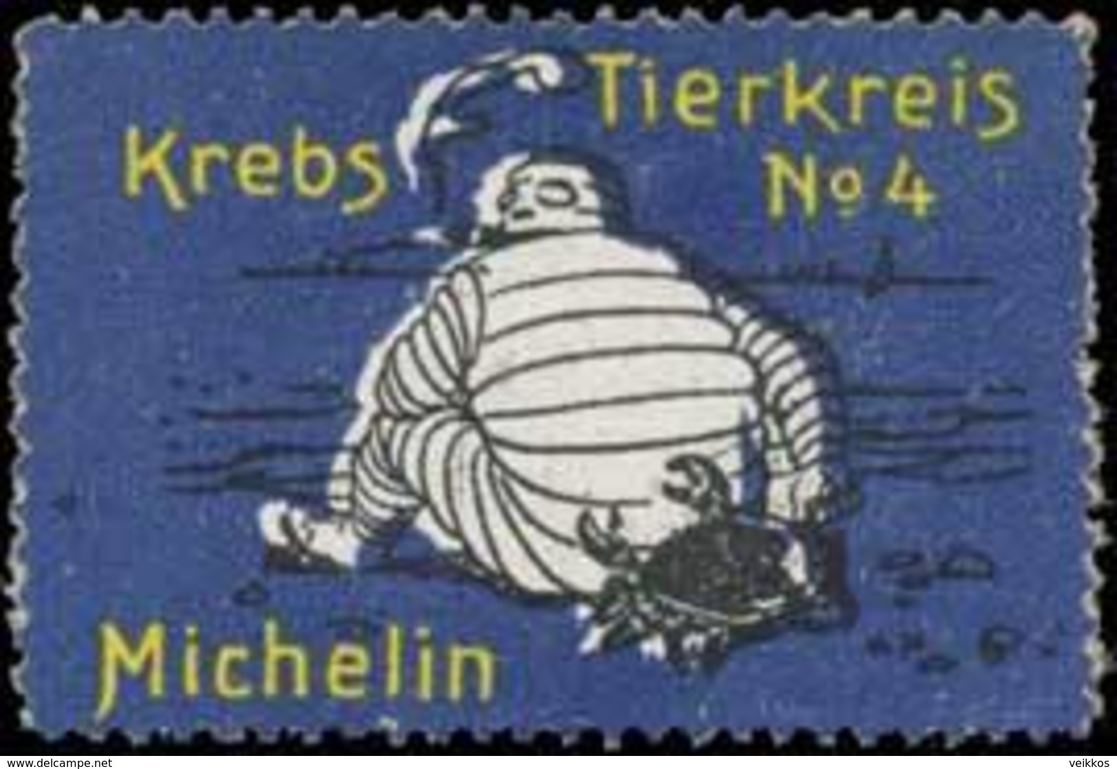 Frankfurt/M.: Tierkreis Krebs Reklamemarke - Erinnofilia